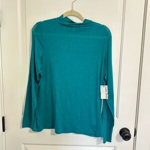 Nine West Teal Long Sleeve Top